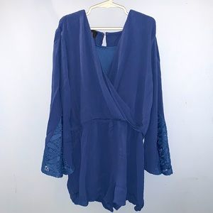 Blue flowing romper-children’s large(14)                          ~Brand:Ally B.